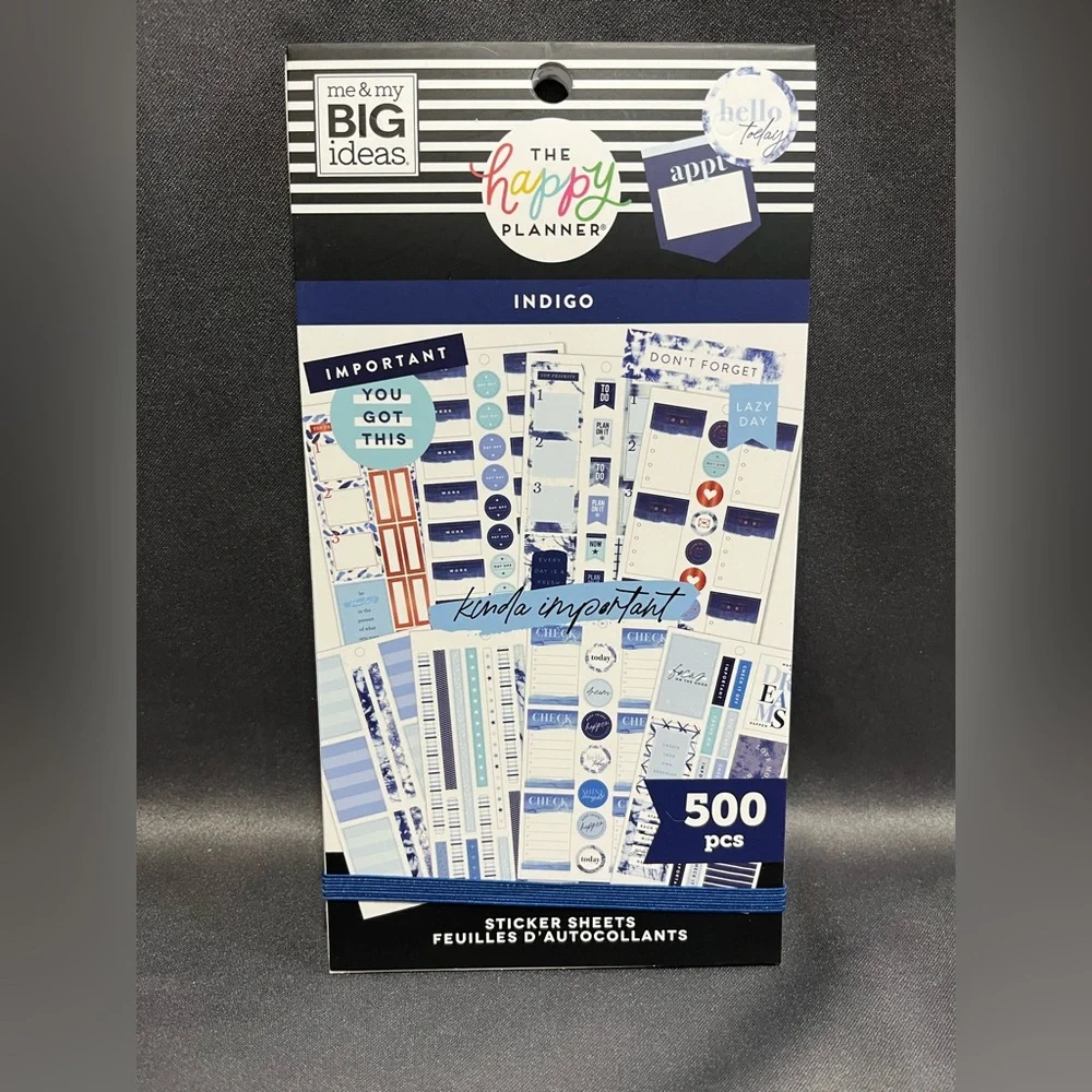 The Happy Planner - Indigo Sticker Sheets - New